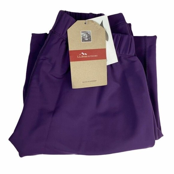 L.L. Bean Pants - L L Bean Womens Straight Leg Pants Purple Stretch